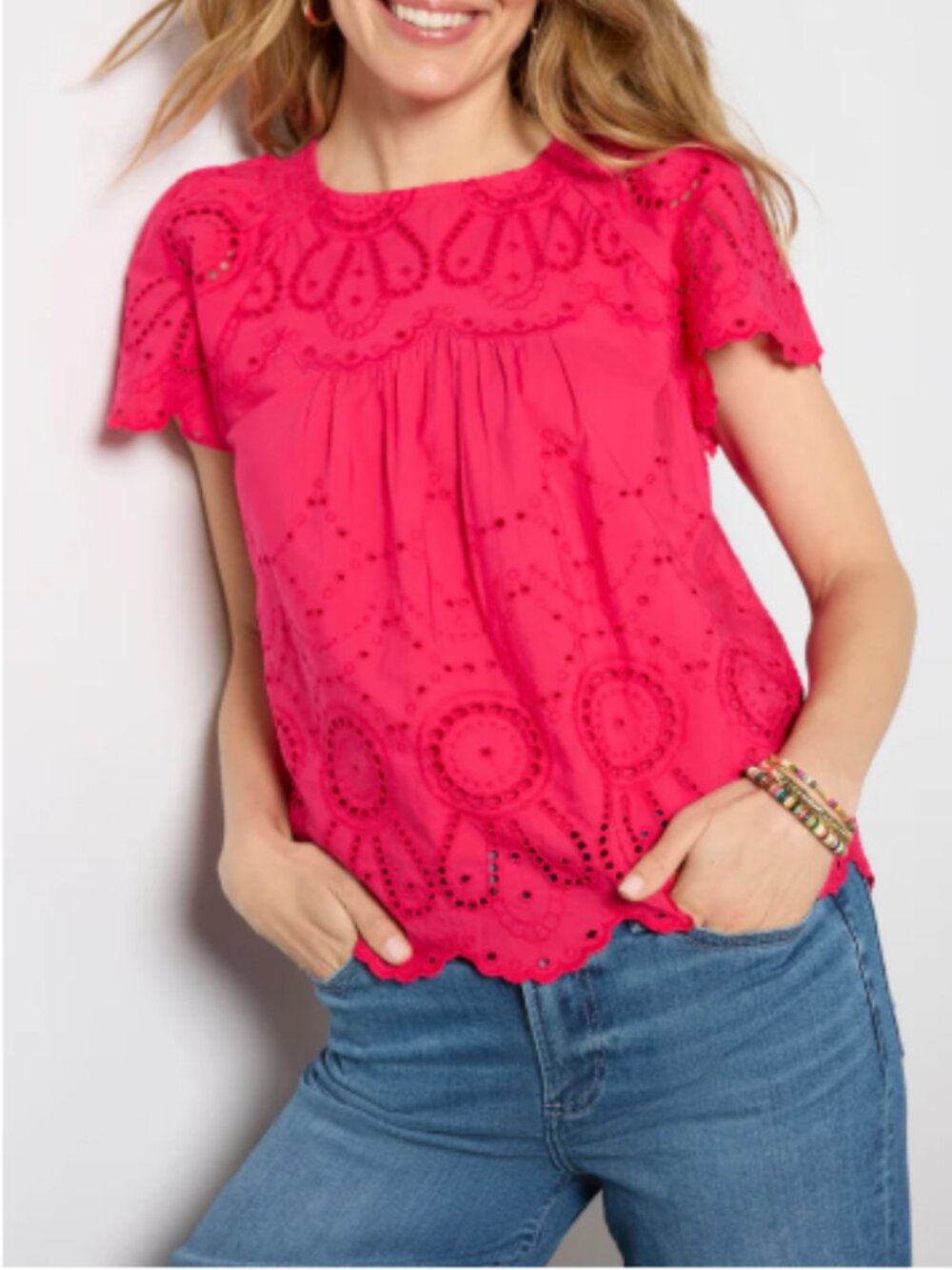 Evereve Eyelet Top
